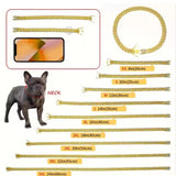 Supplier chain-length chart; Gadegio offers S 25 cm through 3XL 50 cm